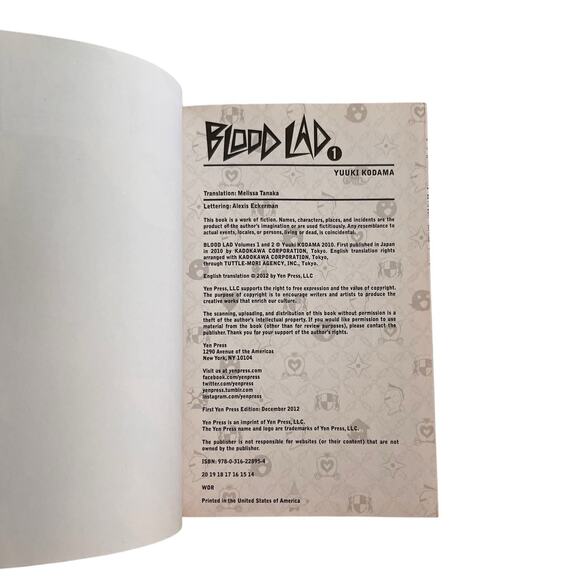 Blood Lad, Volume 1 by Kodama, Yuuki English Manga Vampires Supernatural Gothic - Picture 4 of 5